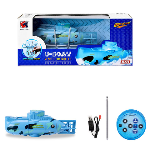 Mini RC Submarine Toy, Remote Control Submarine, Mini Simulation Military Remote Control 6 Channel