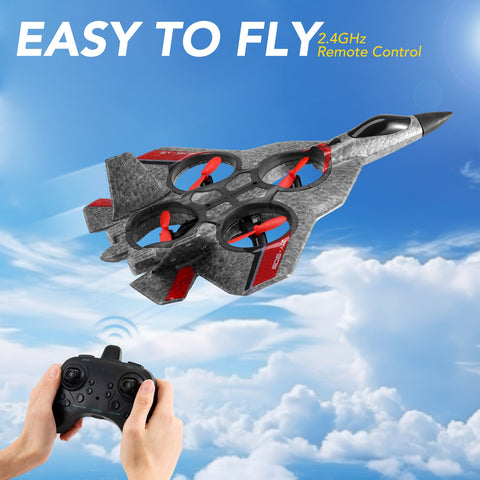 4CH Remote Control Plane,4 Channel,Rechargeable Battery,360° Flip and 2 Batteries (15 Mins)