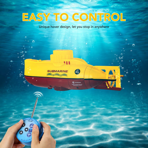 Mini RC Submarine Toy, Remote Control Submarine, Mini Simulation Military Remote Control 6 Channel