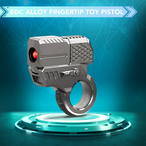 EDC Alloy Fingertip Toy Pistol,Fidget Gun,Stress Relief Toys for Anxiety and ADHD Sufferers