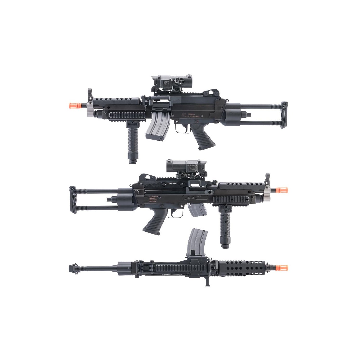 A&K x SP Systems Custom FN Licensed "Middleweight" M249 SAW Machine Gun