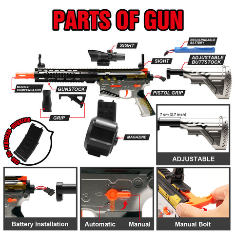 M416 Blaster Gun Toy Gun