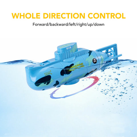 Mini RC Submarine Toy, Remote Control Submarine, Mini Simulation Military Remote Control 6 Channel